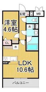シトラス武庫之荘【3階】の間取り