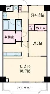 サンハイツ大和第1【5階】の間取り