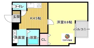ソレイユビル【4階】の間取り