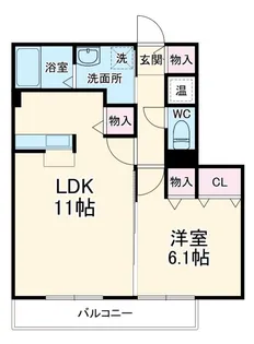 ガーデンヒルズ【2階】の間取り