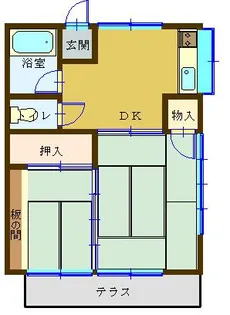 ふじ荘【1階】の間取り