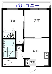クレッセント椎名町1号棟【3階】の間取り