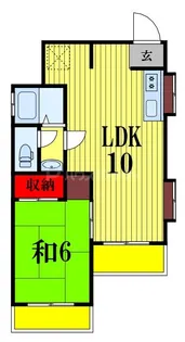 小仲台 離れ【2階】の間取り