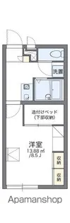 レオパレスルピーナ【1階】の間取り