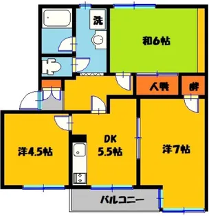 ラプラス戸祭B【2階】の間取り
