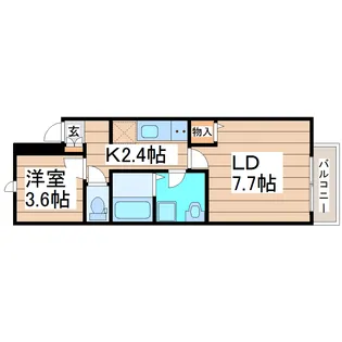 ヒルズマーク堤町【3階】の間取り