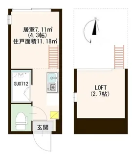 ハーモニーテラス赤羽【1階】の間取り