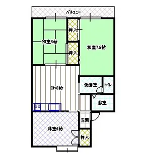 セジュール入江【1階】の間取り