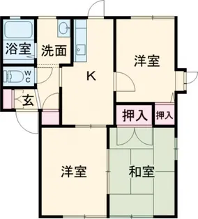 ディアス21A【2階】の間取り