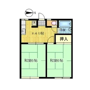 フラットK【1階】の間取り