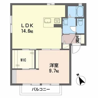 ディアス河田の間取り