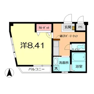ファインドコート【1階】の間取り