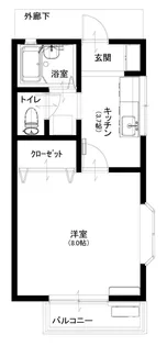 ケーエム ツー【2階】の間取り