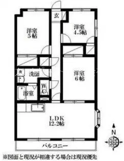 プラセオ上島【4階】の間取り