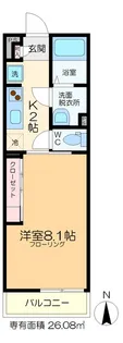 リブリ・サンオアシス【1階】の間取り
