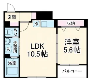 MELLAS川口【1階】の間取り