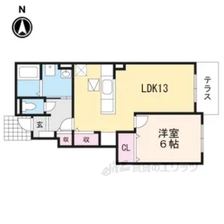 サントノーレ2【1階】の間取り