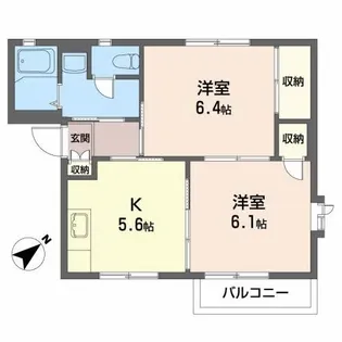 ファミール コマツ【2階】の間取り