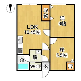 プレステージ青山【1階】の間取り