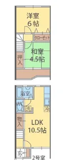 グリーンテラス五香【2階】の間取り