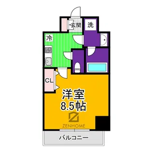 レジデンシア泉I【4階】の間取り
