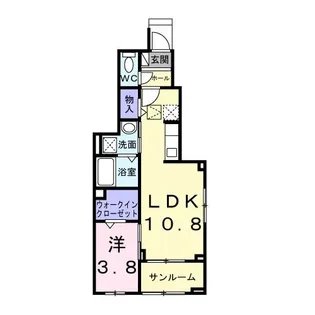 クレストールIV A【1階】の間取り