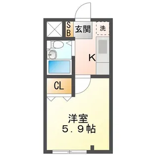 コーポユー【2階】の間取り