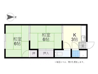 第2板井アパート【1階】の間取り