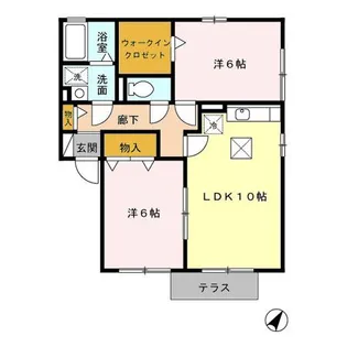 氷川house 2番館【1階】の間取り