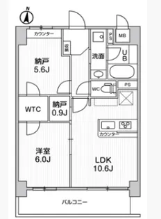 ラグゼナ浦和【3階】の間取り