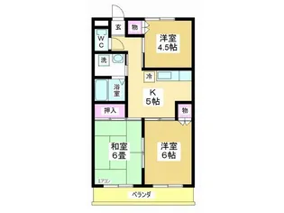 喜修コーポII【3階】の間取り