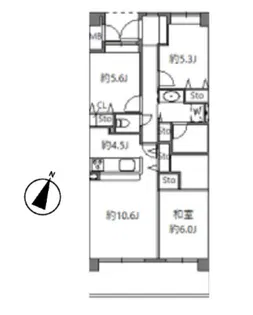 アソシエール溝の口【9階】の間取り