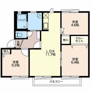 コンセイユ追分【2階】の間取り