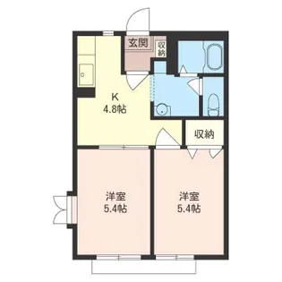 カーサ心苑【1階】の間取り