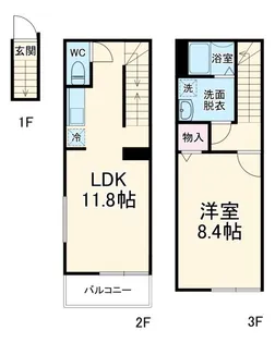 カインドネス小田急相模原VIIの間取り
