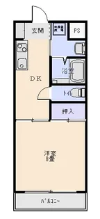 ハイツ昭和土地甲西【1階】の間取り