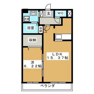 エソール中今泉【10階】の間取り