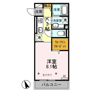 プランドールTN III 居住【2階】の間取り