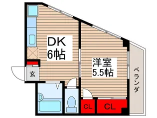 水村コーポ【4階】の間取り