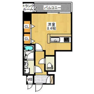 ブランTAT西宮江上町【6階】の間取り