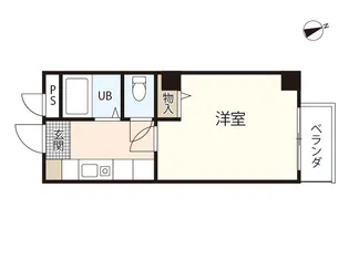 TWO ONEビル 白島九軒町【3階】の間取り