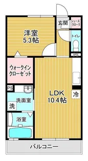 ラヴィショーA館【3階】の間取り