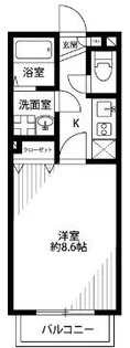 アムールSHINYA【1階】の間取り