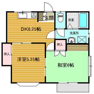 NHハイツ【1階】の間取り