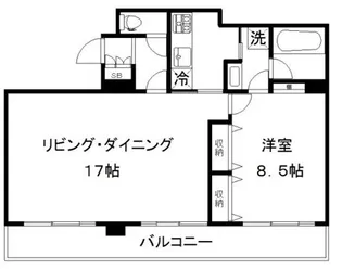 ファーストヒルズ飯田橋【14階】の間取り