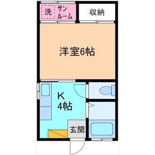 小坂アパート【2階】の間取り
