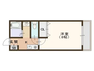 大阪府大阪市住之江区北加賀屋1【マンション】の間取り