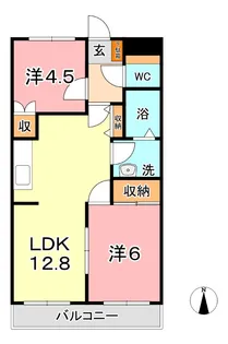 ファミーユスィス【2階】の間取り