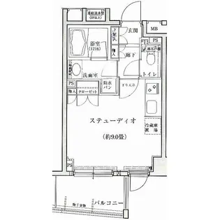 東京都文京区後楽1【マンション】の間取り
