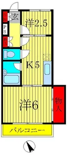 サンハイツ【3階】の間取り